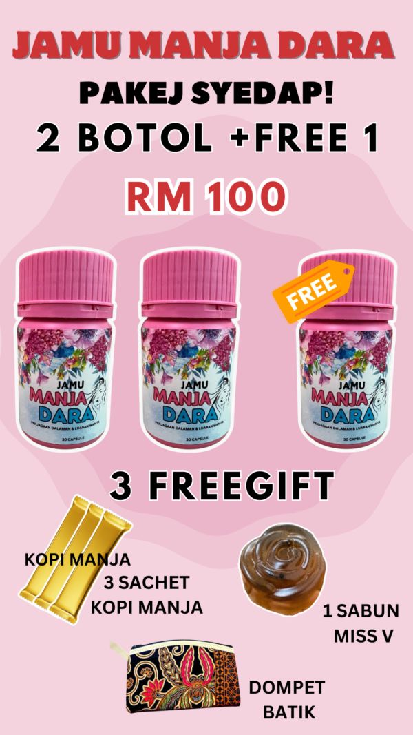 Pakej Syedap! 2 FREE 1 Botol ManjaDara